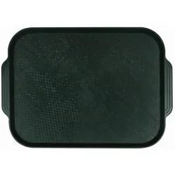 Поднос столовый из полистирола 450х355 мм темно-зеленый [1730] - интернет-магазин КленМаркет.ру