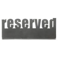 Табличка настольная «Reserved 2» Luxstahl 140х50 мм  - интернет-магазин КленМаркет.ру