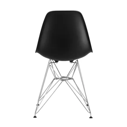 Стул пластиковый «Eames» с жестким сиденьем (хромированный каркас) - интернет-магазин КленМаркет.ру