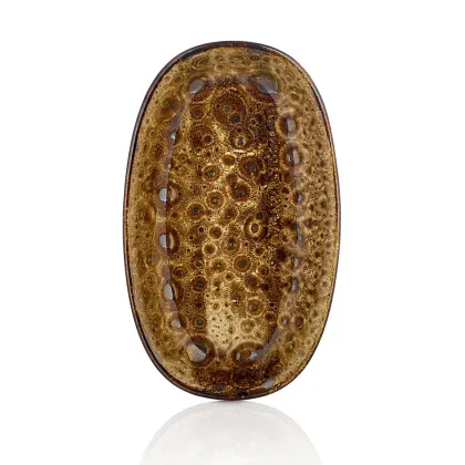 Блюдо овальное 290 мм «Cowry Yellow» By Bone  - интернет-магазин КленМаркет.ру