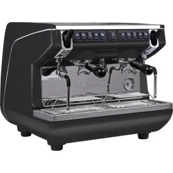 Кофемашина рожковая автомат Nuova Simonelli Appia Life Compact 2Gr V 220V black+economizer+high groups - интернет-магазин КленМаркет.ру