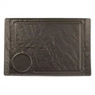 Блюдо для стейка 35*24*2,2 см, Black Raw Stellar