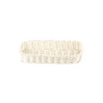 Корзинка пластиковая для столовых приборов 270х90х55 мм белая [White 3531, KT3049]