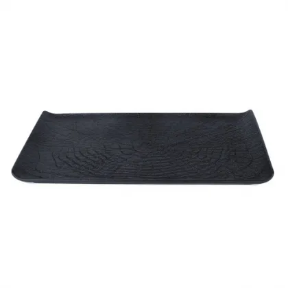 Блюдо прямоугольное 29,5*14,8 см Black Raw Wood - интернет-магазин КленМаркет.ру