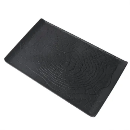 Блюдо прямоугольное 33,5*20,5 см Black Raw Wood - интернет-магазин КленМаркет.ру