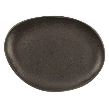 Тарелка 33*25*2,7 см Black Raw Stellar - интернет-магазин КленМаркет.ру