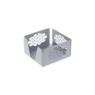 Салфетница ажурная 130х130х70 мм серебро Luxstahl