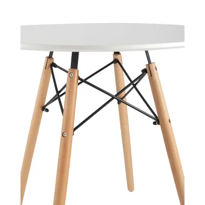 Стол обеденный «Eames D-800 мм, 4 ножки NEW» нераздвижной - интернет-магазин КленМаркет.ру