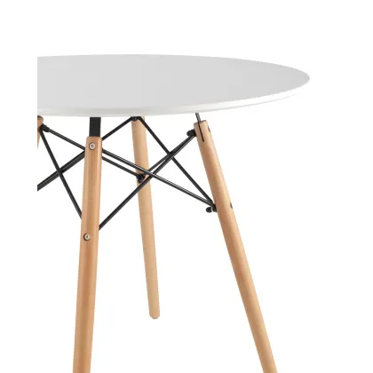 Стол обеденный «Eames D-800 мм, 4 ножки NEW» нераздвижной - интернет-магазин КленМаркет.ру