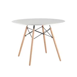 Стол обеденный «Eames D 1000 мм, 4 ножки NEW» нераздвижной - интернет-магазин КленМаркет.ру