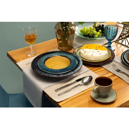 ЧАЙНАЯ ПАРА 290мл, синий+зеленый 