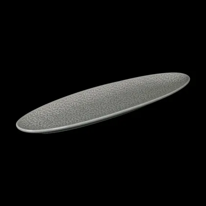 БЛЮДО овальное 14'' 356х114х21мм, серый 