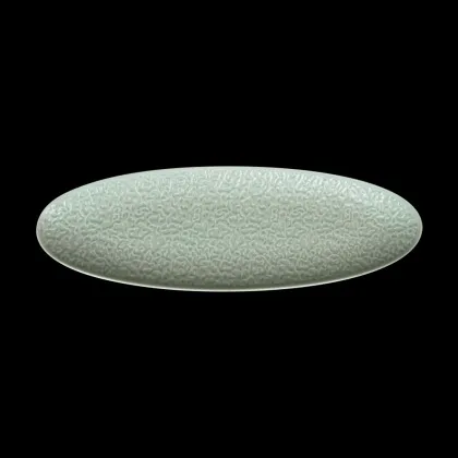 БЛЮДО овальное 14'' 356х114х21мм, зеленый 