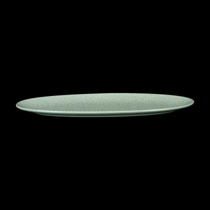 БЛЮДО овальное 14'' 356х114х21мм, зеленый 