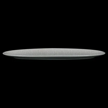 БЛЮДО овальное 17'' 440х140х23мм, серый 
