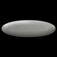 БЛЮДО овальное 17'' 440х140х23мм, серый 