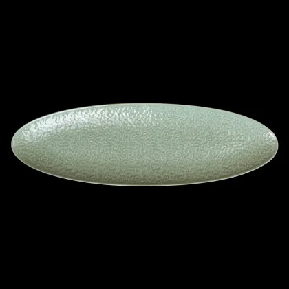 БЛЮДО овальное 17'' 440х140х23мм, зеленый 