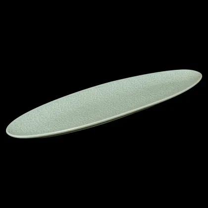 БЛЮДО овальное 17'' 440х140х23мм, зеленый 