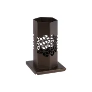 Подставка-стакан д/стол. приборов Шестигран. 10х10 см, h=16 см бронза Luxstahl