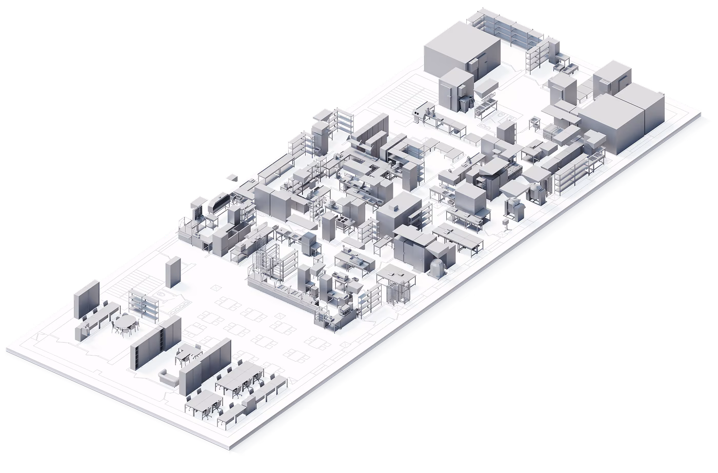 Столовая с фабрикой кухни, д. Быково, 920 м²