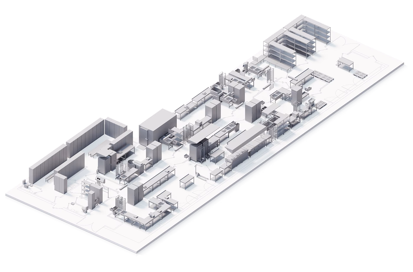 Фабрика кухни готовые обеды, Тула, 430 м²