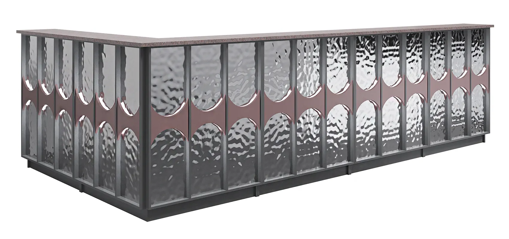 Барная стойка / стойка ресепшен Зеркало