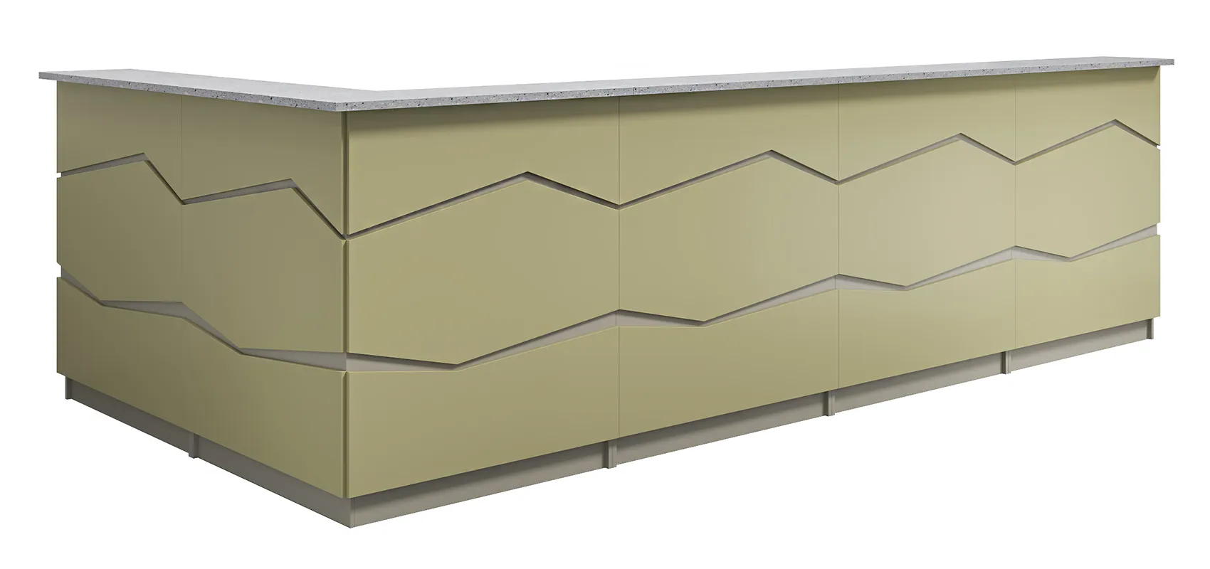 Барная стойка / стойка ресепшен Зигзаг