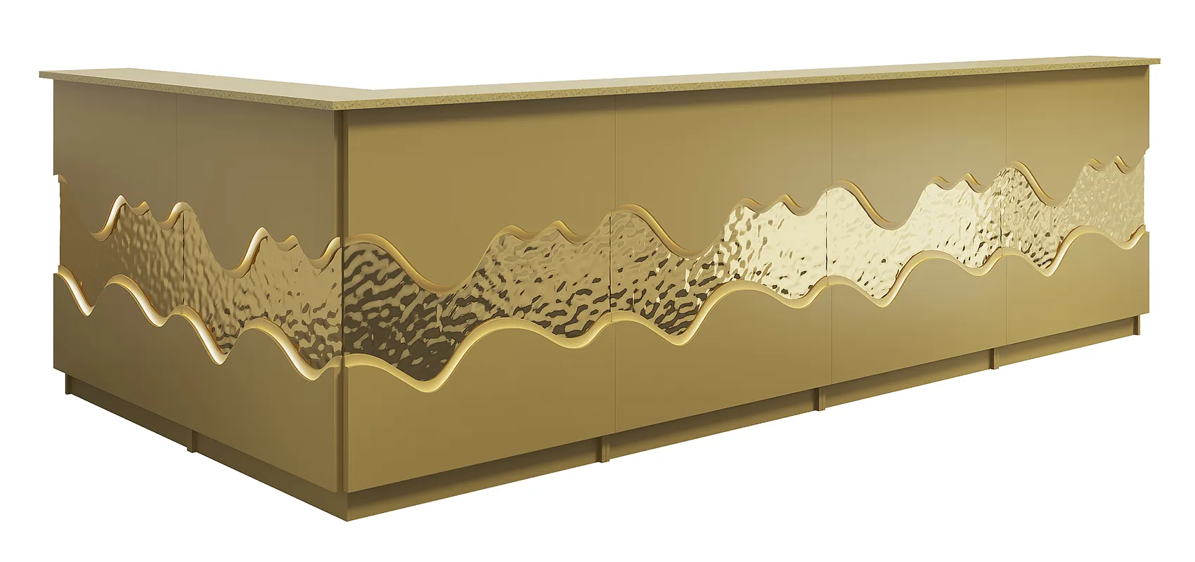 Барная стойка / стойка ресепшен Золотая река