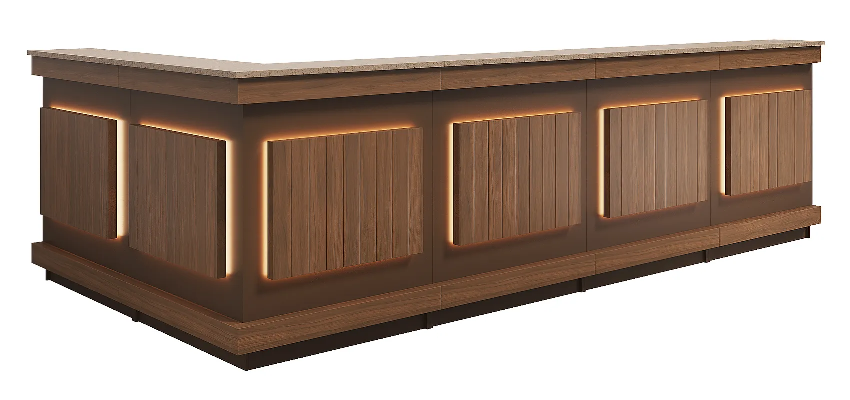 Барная стойка / стойка ресепшен Эко вуд